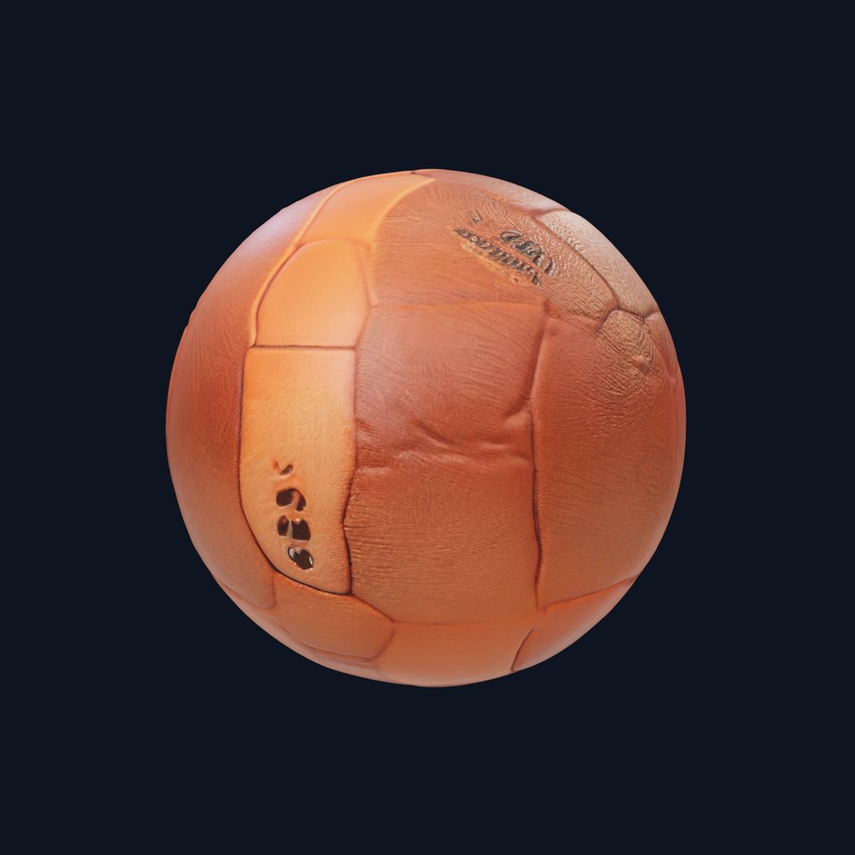 Vintage Leather Soccer Ball model pack